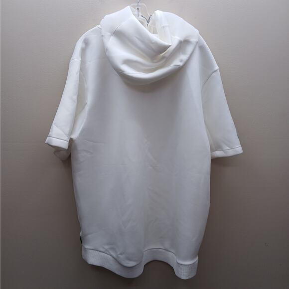 Nike Mens Full Zip Short Sleeve Hoodie Jacket White SZ XXL Engineered BQ9289-100 - Picture 2 of 12